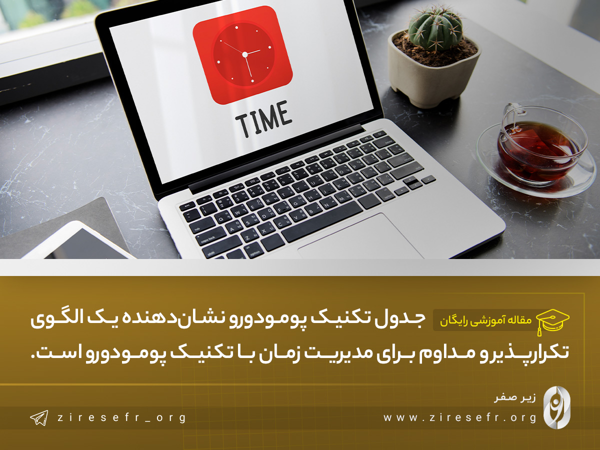 جدول تکنیک پومودورو