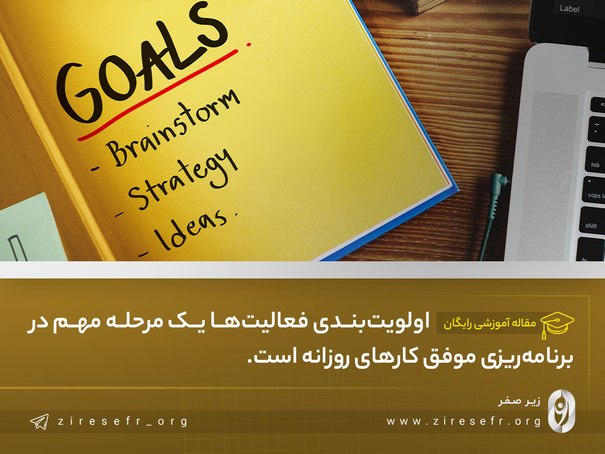 اولویت‌بندی برای برنامه‌ریزی موفق کارهای روزانه