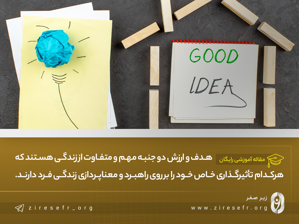 تفاوت هدف با ارزش چیست؟